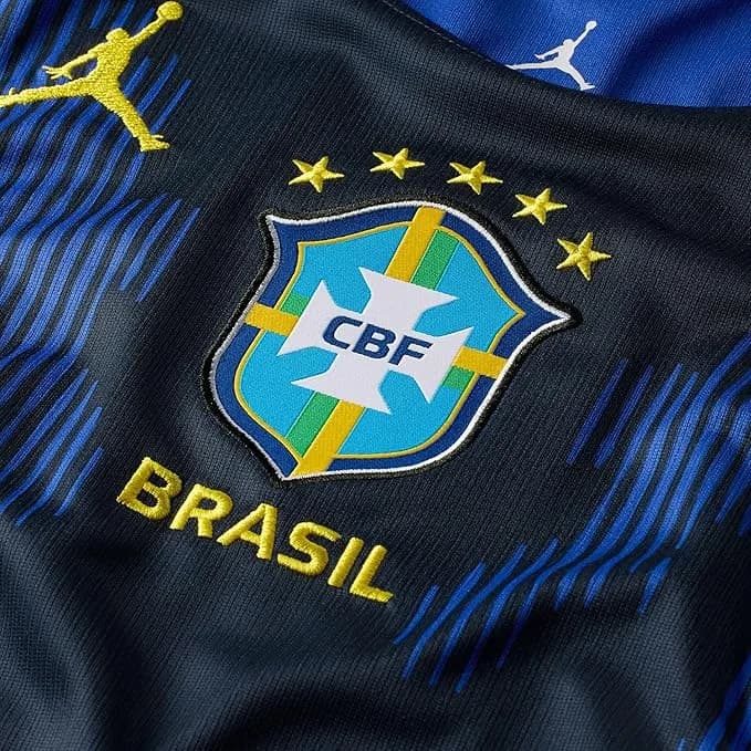 Camisa Brasil Jordan II 2026/27 Nike Torcedor Pro Masculina - Azul