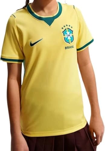 Camiseta Infantil Brasil Torcedor 2026/27 Nike - Amarelo