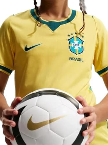 Camiseta Infantil Brasil Torcedor 2026/27 Nike - Amarelo