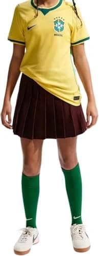 Camiseta Infantil Brasil Torcedor 2026/27 Nike - Amarelo