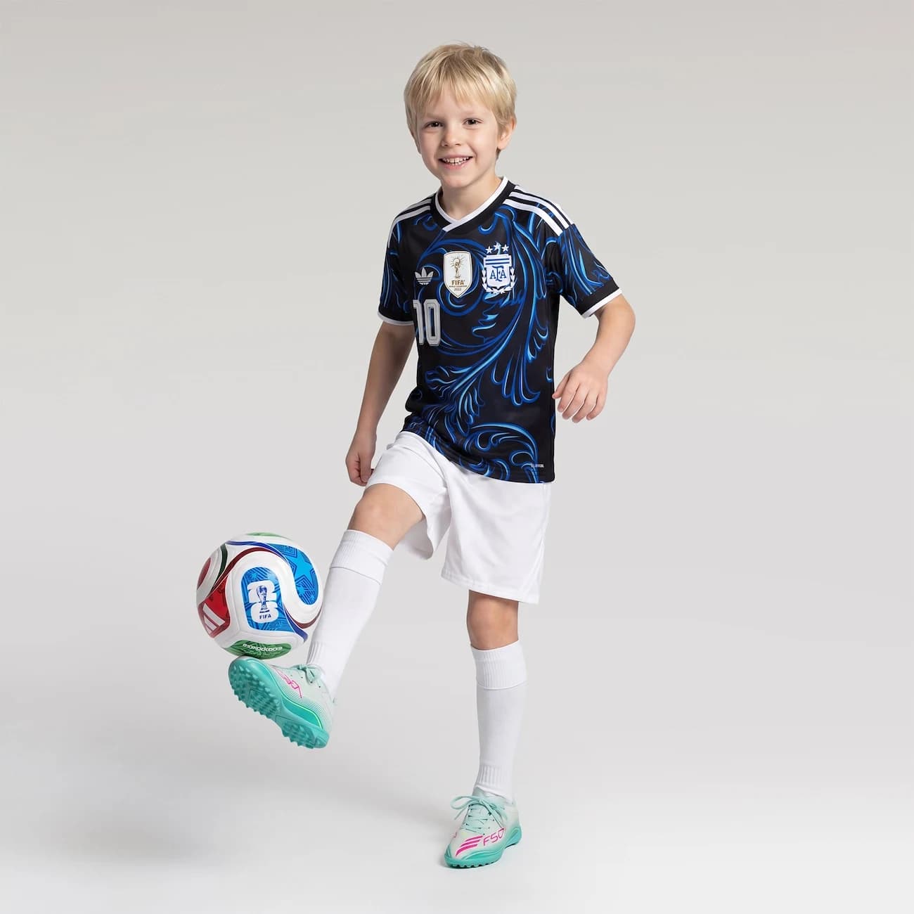 Camisa Seleção da Argentina II 26/27 adidas Messi Infantil