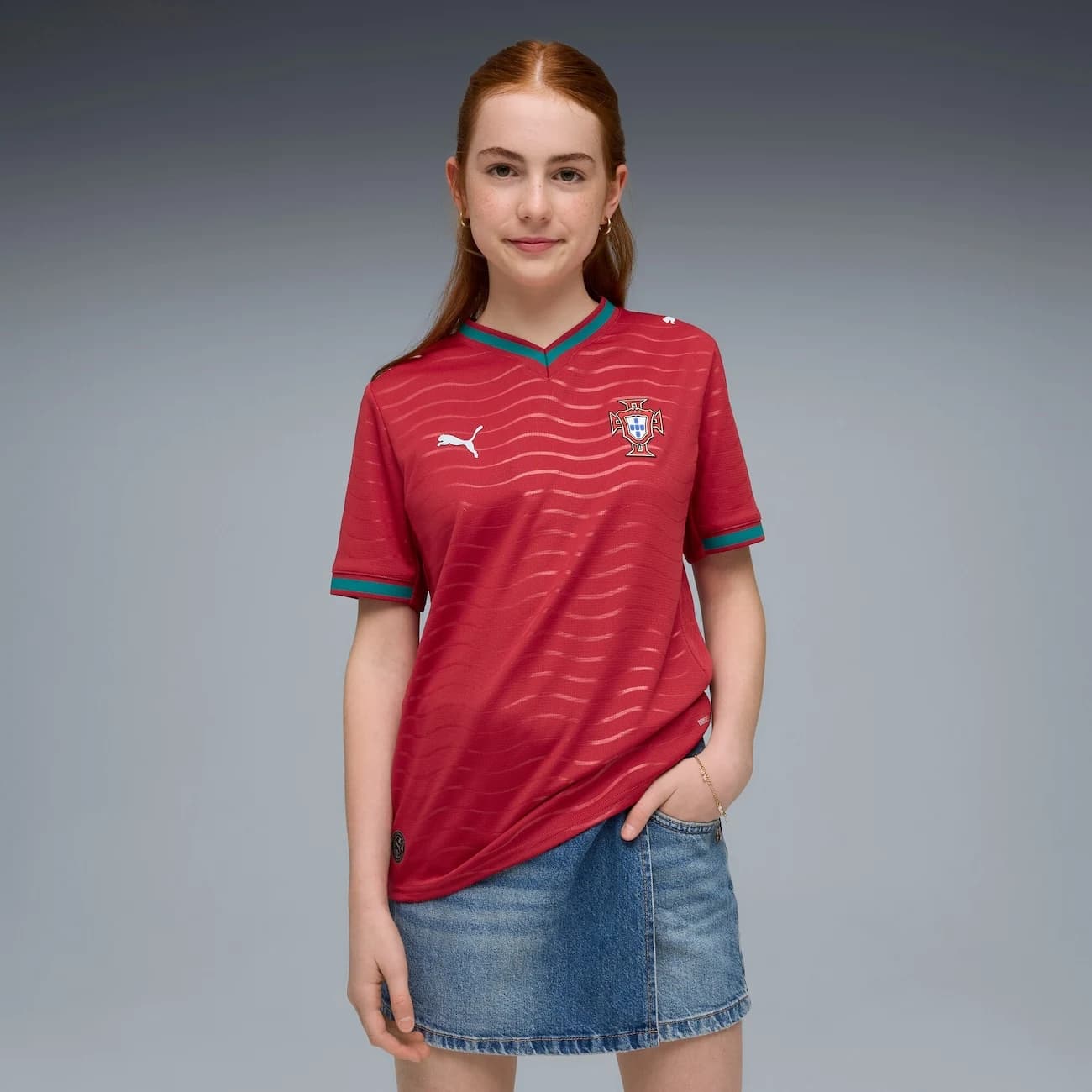 Camisa Portugal I 2026/27 Puma Infantil
