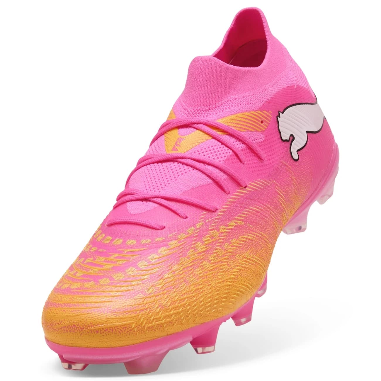Chuteira de Campo Adulto Puma Neymar Future 9 Match - Rosa/Amarelo