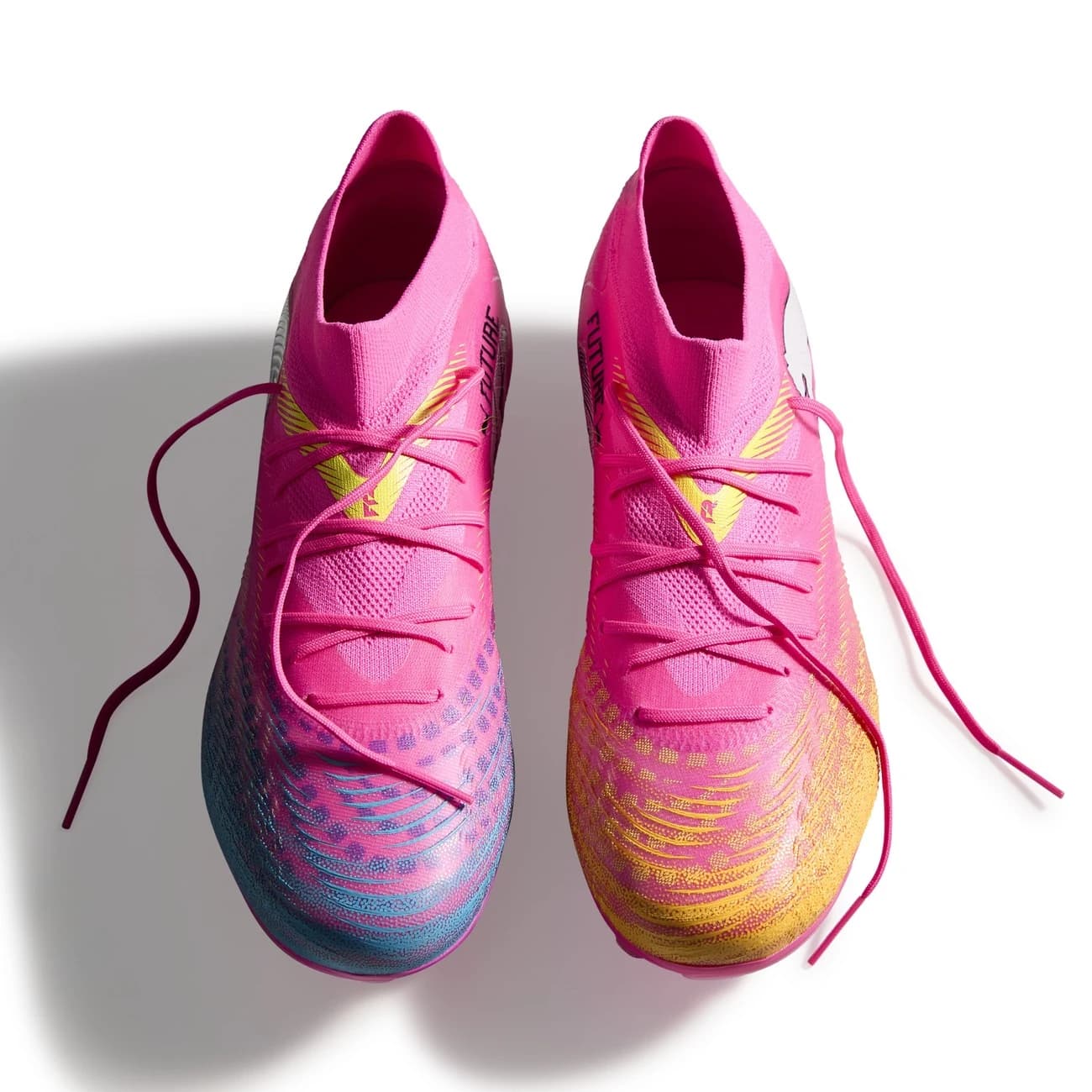 Chuteira de Campo Adulto Puma Neymar Future 9 Match - Rosa/Amarelo