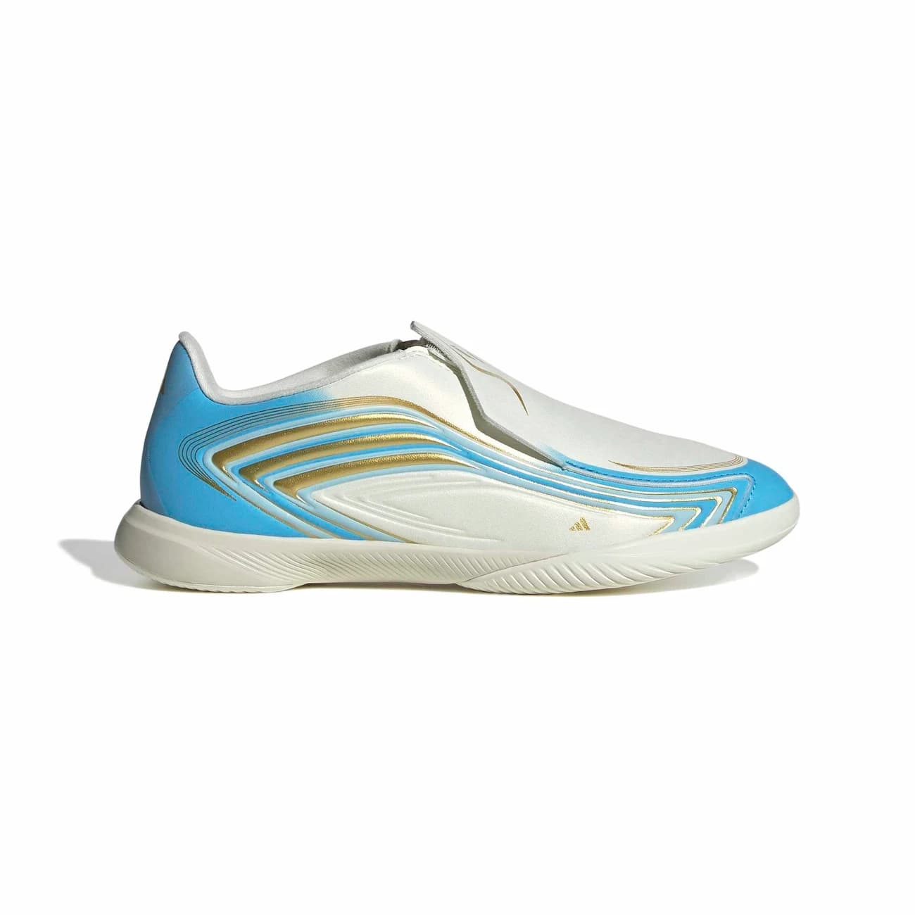 Chuteira Futsal Infantil adidas F50 Messi League - Branco/Azul