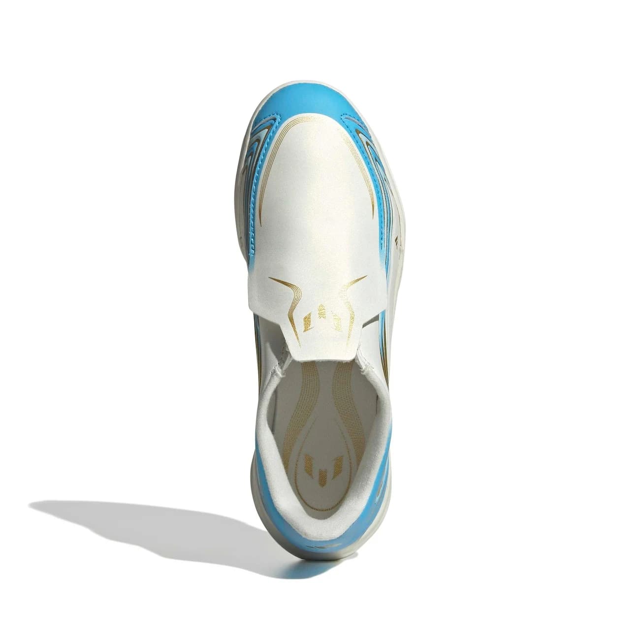 Chuteira Futsal Infantil adidas F50 Messi League - Branco/Azul