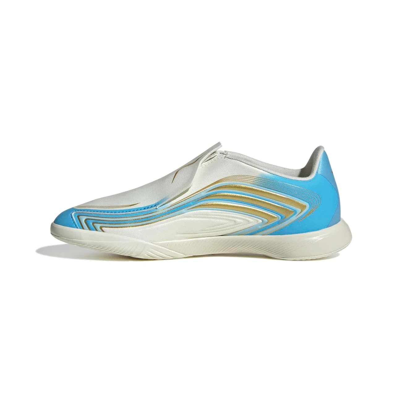 Chuteira Futsal Infantil adidas F50 Messi League - Branco/Azul