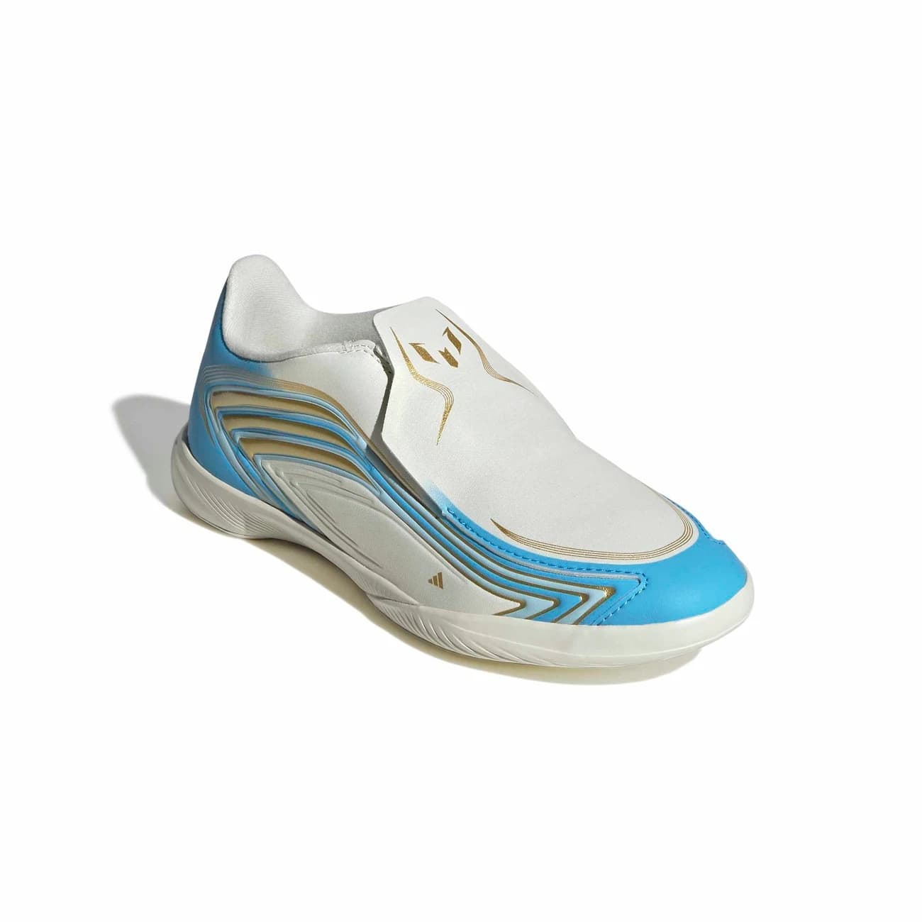 Chuteira Futsal Infantil adidas F50 Messi League - Branco/Azul