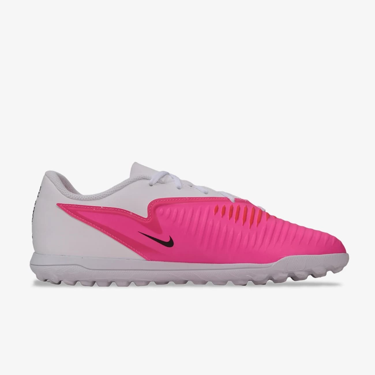 Chuteira Society Adulto Nike Phantom 6 Low Club T - Branco/Rosa
