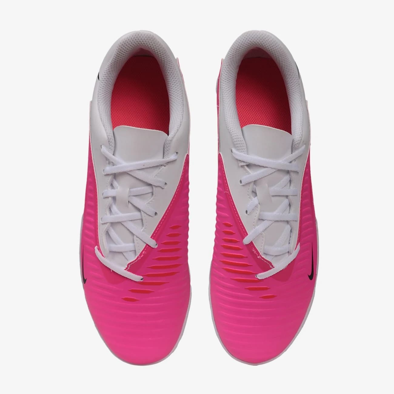 Chuteira Society Adulto Nike Phantom 6 Low Club T - Branco/Rosa