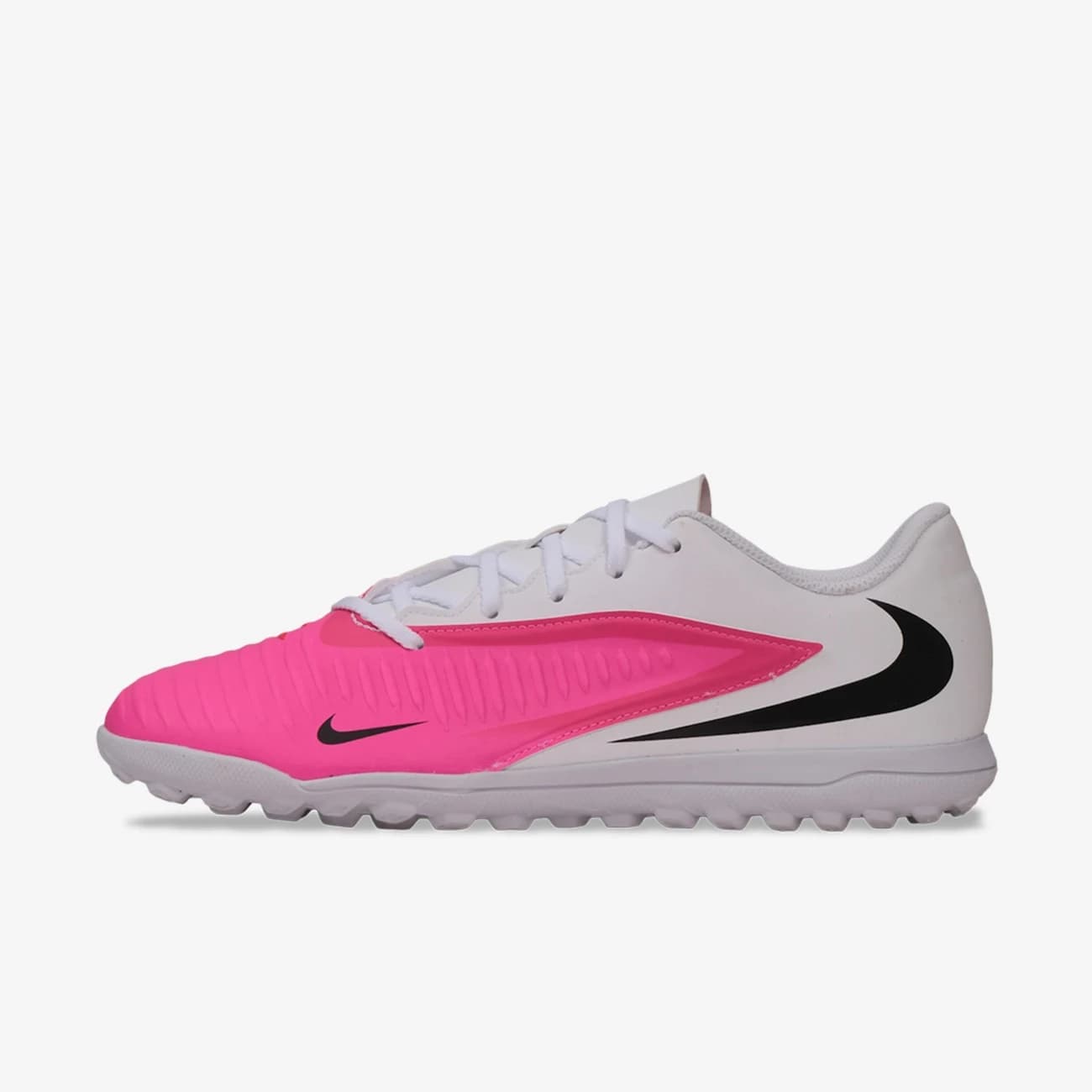 Chuteira Society Adulto Nike Phantom 6 Low Club T - Branco/Rosa