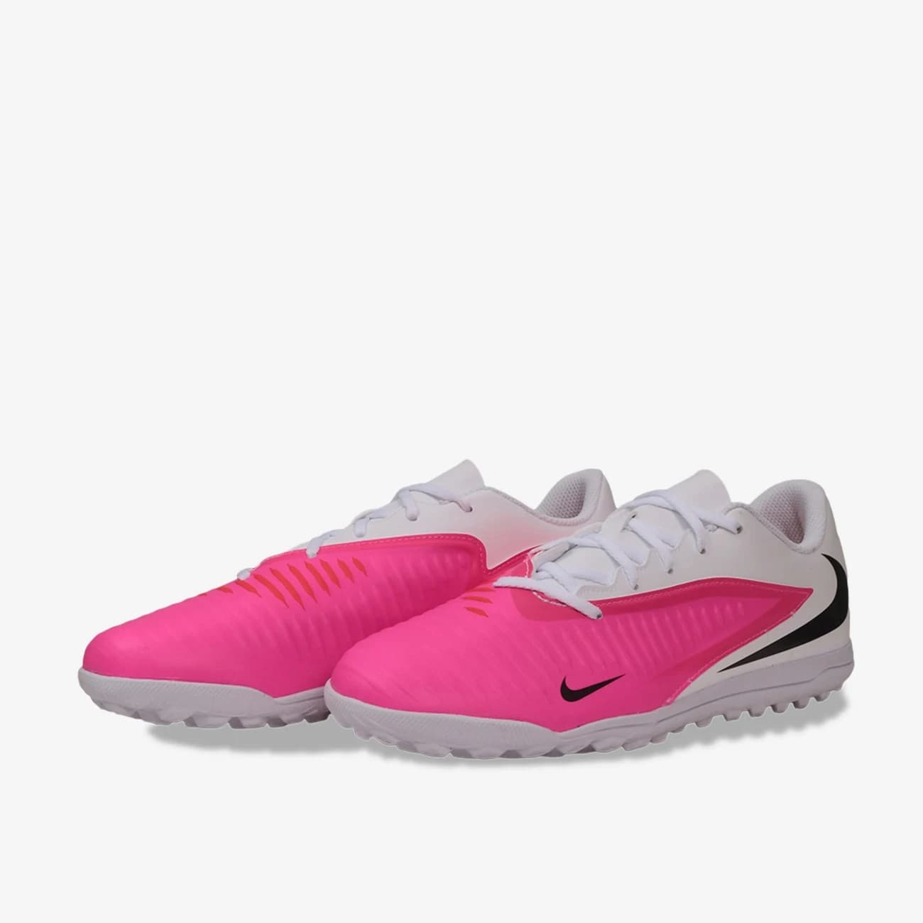 Chuteira Society Adulto Nike Phantom 6 Low Club T - Branco/Rosa