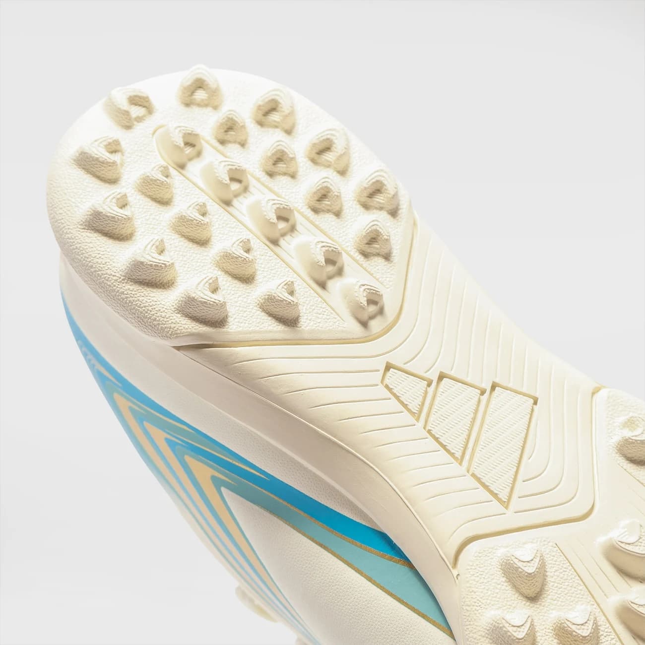 Chuteira Society Infantil adidas F50 Messi Club - Branco/Azul