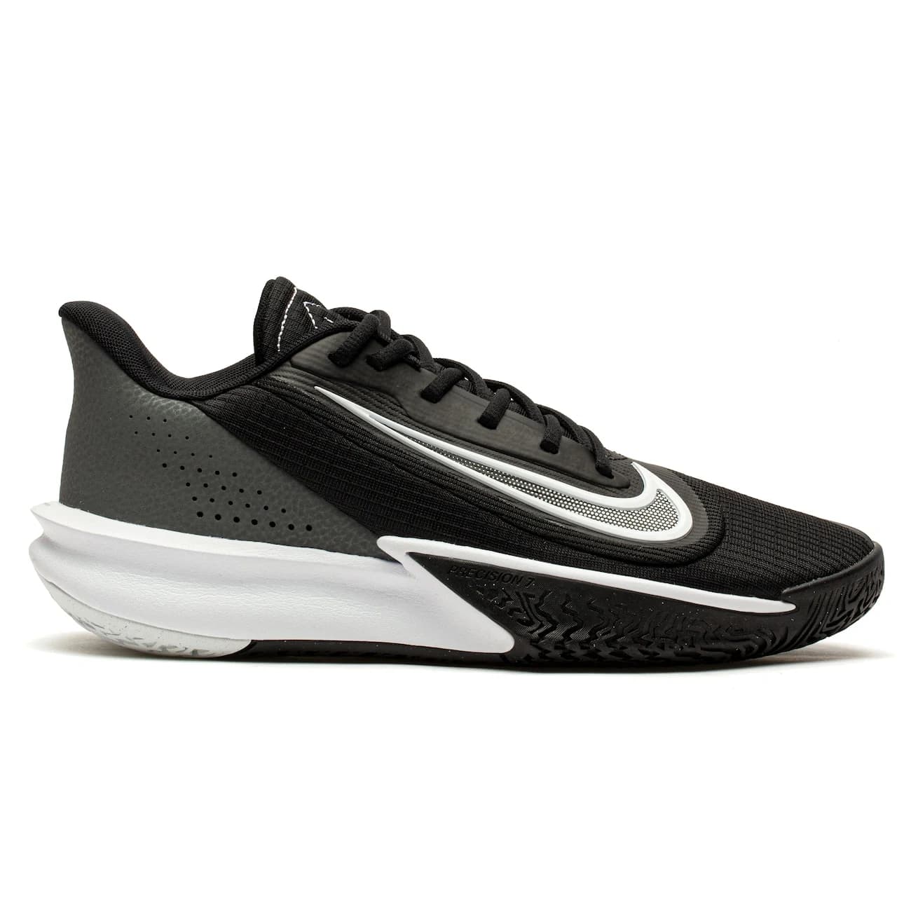 Tênis Masculino Nike Precision VII - Preto/Cinza/Branco