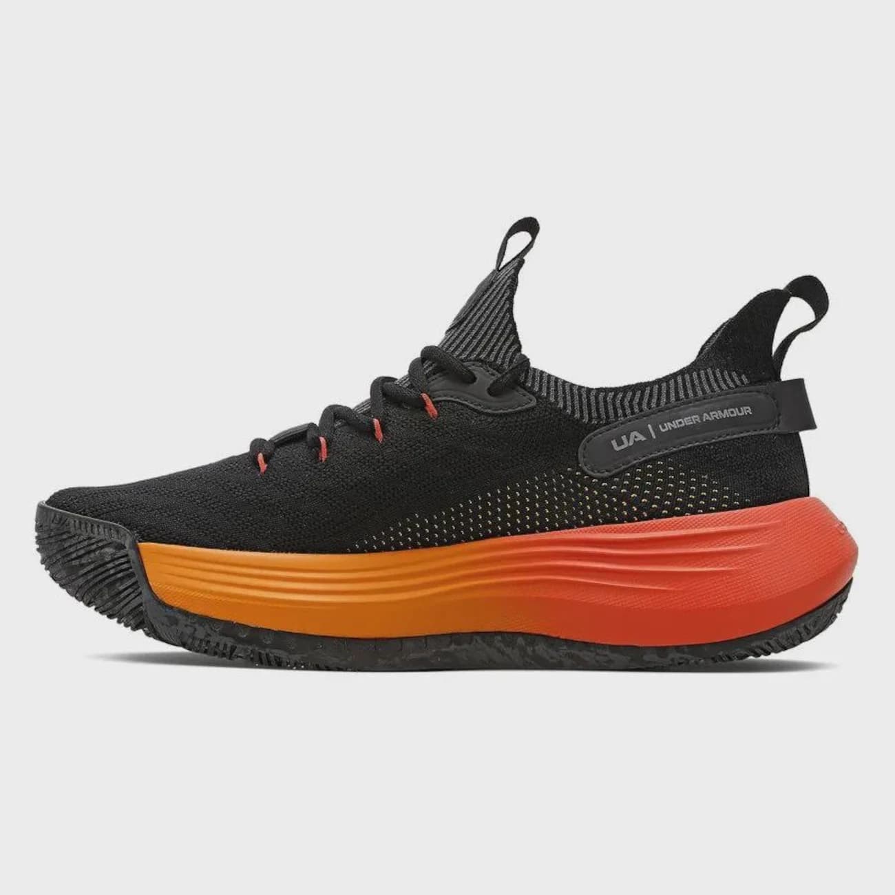 Tênis Masculino Under Armour Hooper Basquete - Preto/Laranja