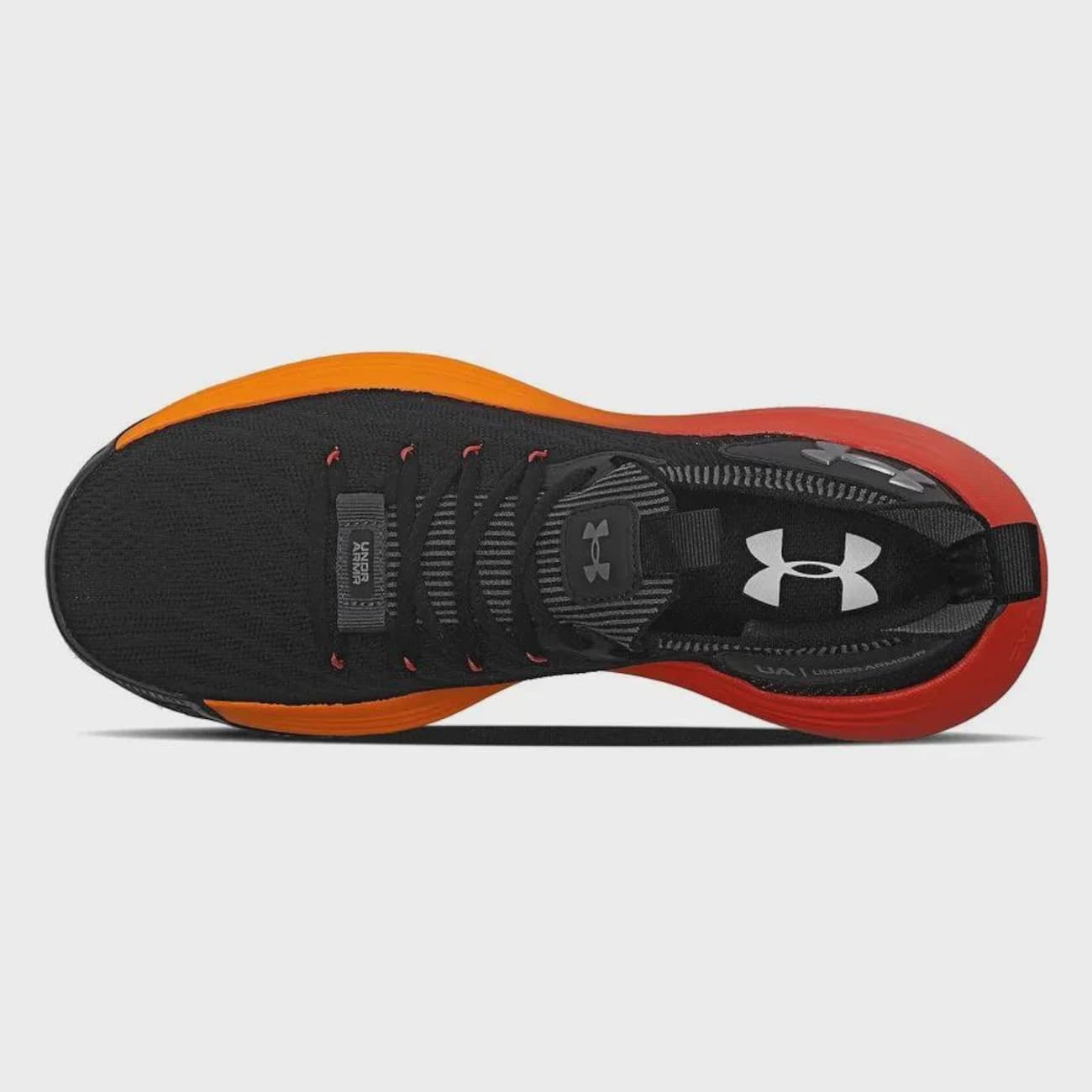 Tênis Masculino Under Armour Hooper Basquete - Preto/Laranja
