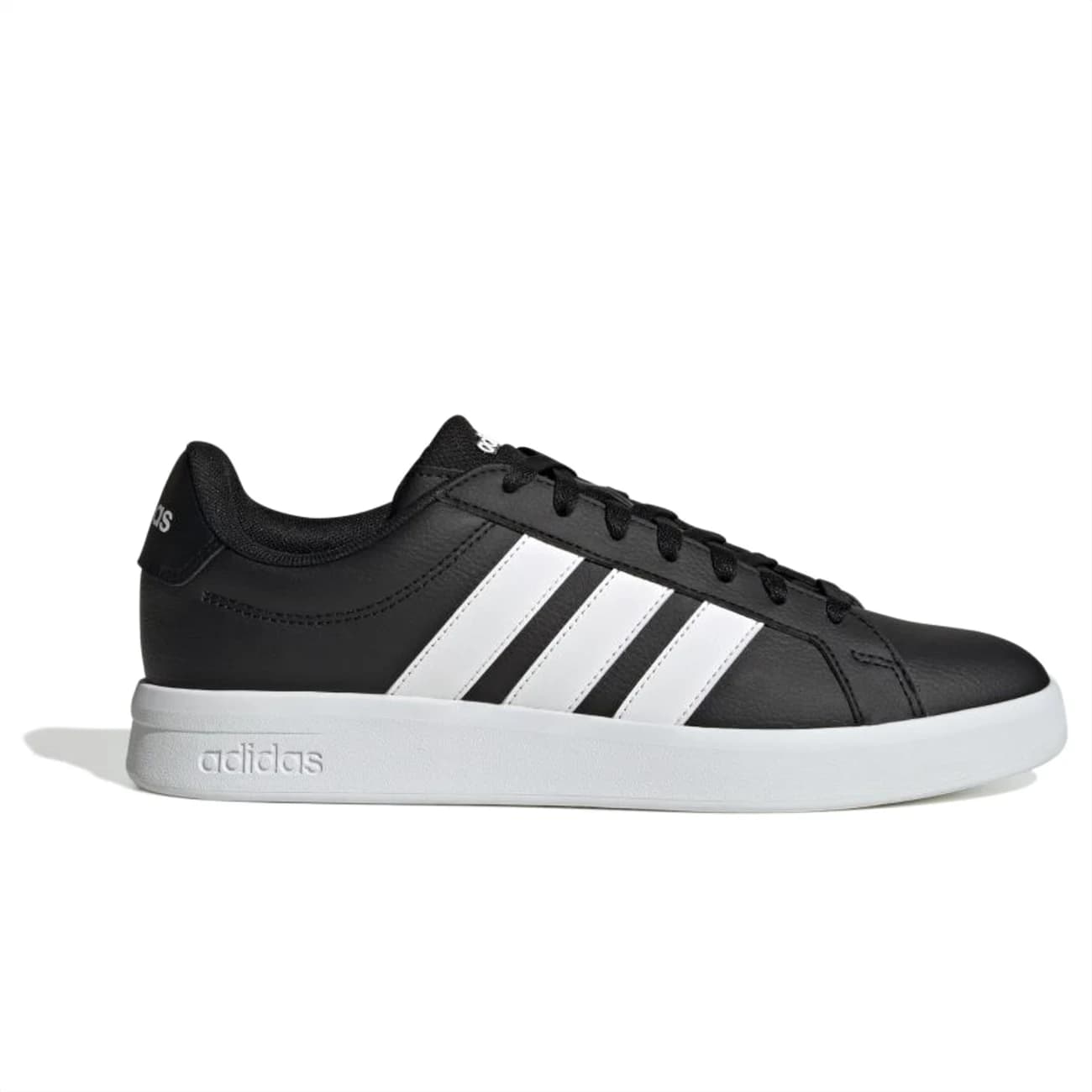 Tênis Masculino Grand Court Base 3.0 - Preto/Branco
