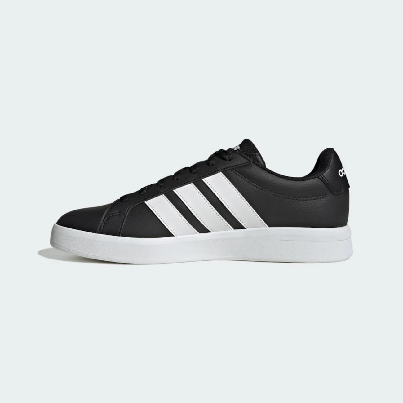 Tênis Masculino Grand Court Base 3.0 - Preto/Branco