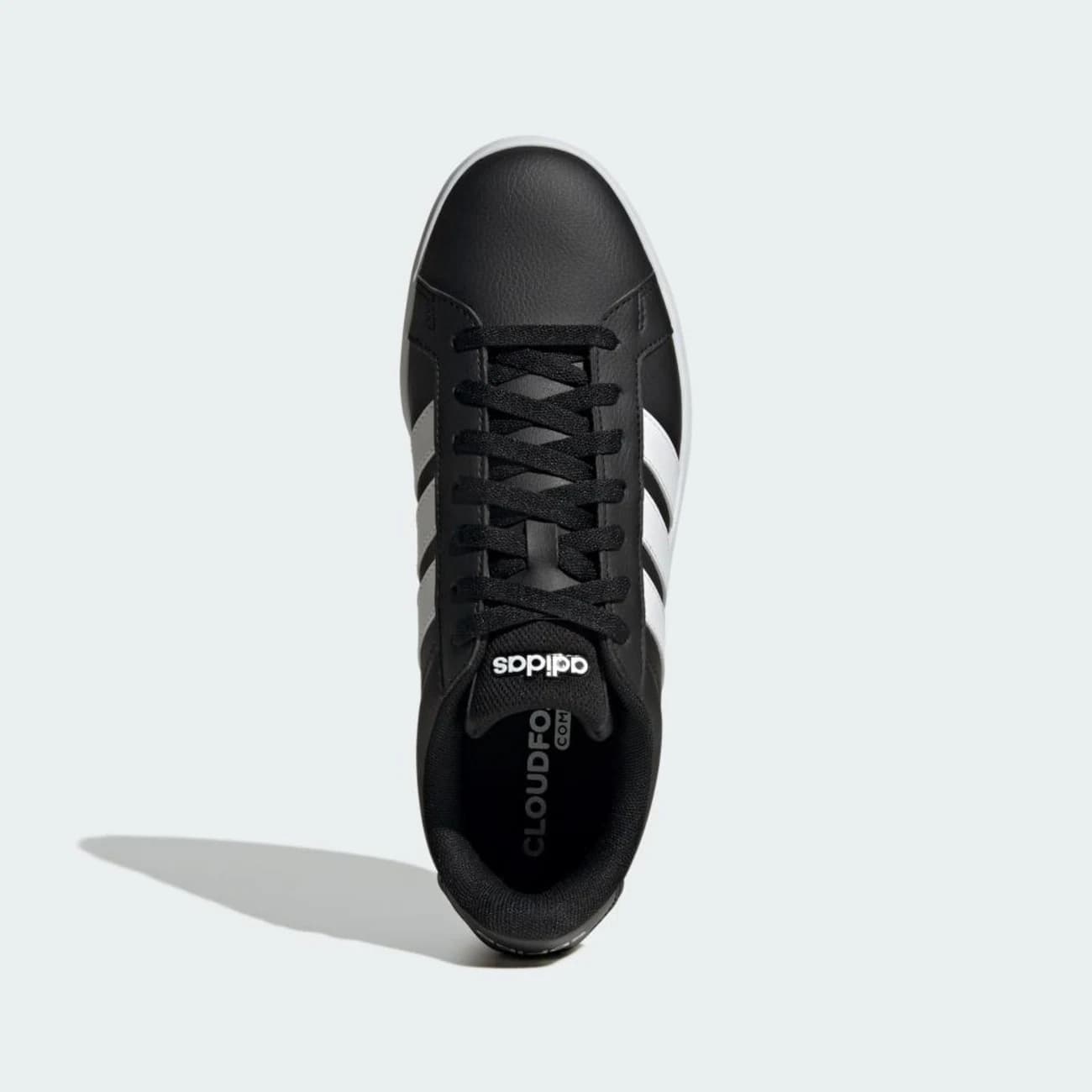 Tênis Masculino Grand Court Base 3.0 - Preto/Branco