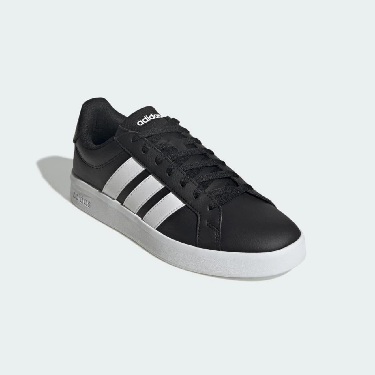Tênis Masculino Grand Court Base 3.0 - Preto/Branco