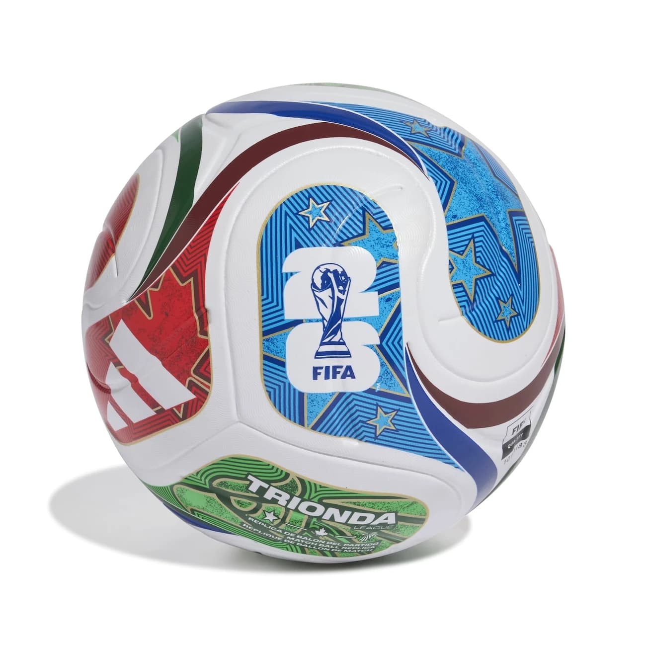 Bola de Futebol adidas Trionda Oficial da Copa do Mundo FIFA 2026 – League com Caixa - Branco
