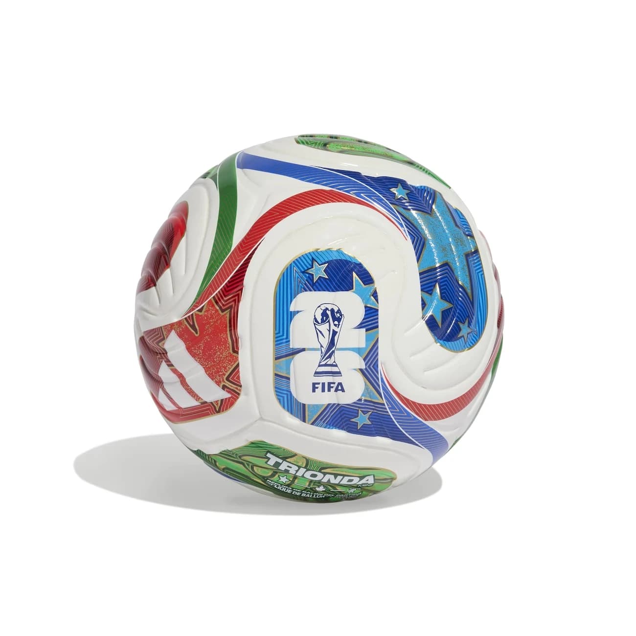 Mini Bola adidas Trionda Oficial da Copa do Mundo FIFA 2026 - Branco