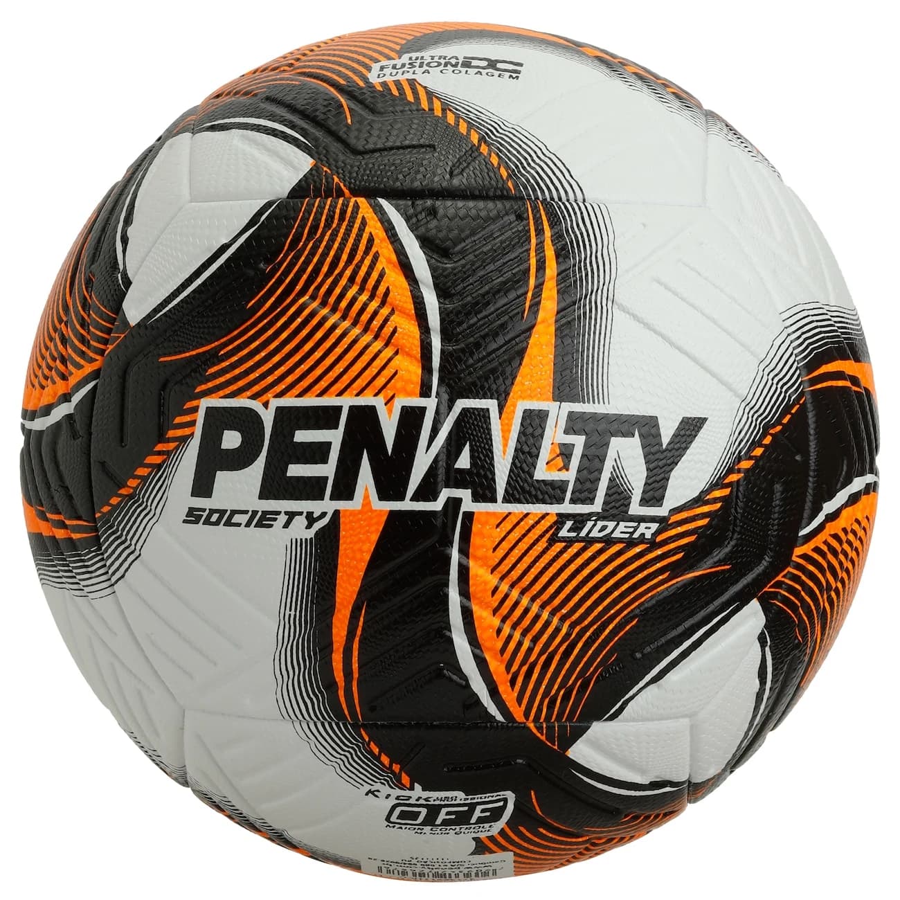 Bola Society Penalty Líder XXV - Branco/Laranja
