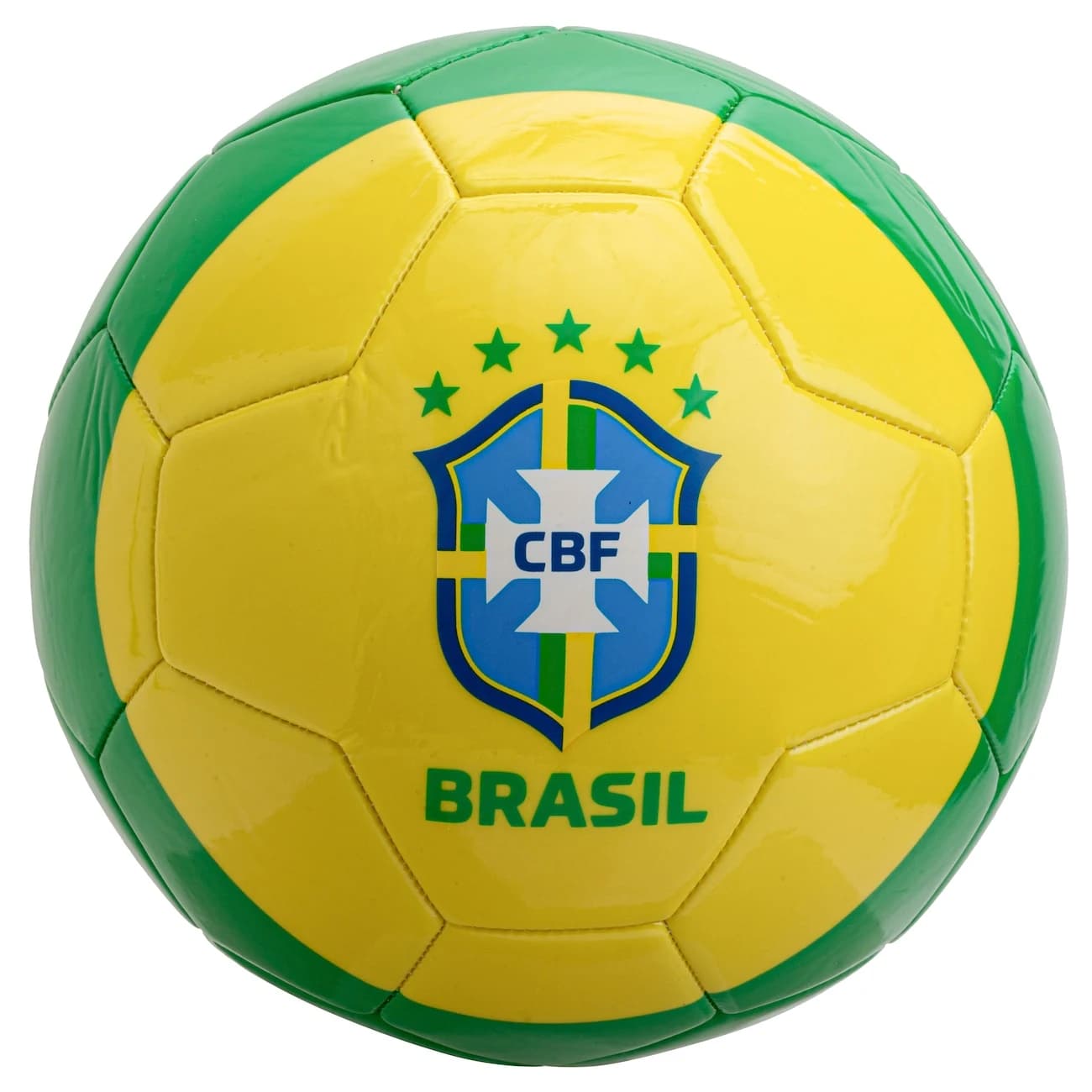 Bola de Futebol Seleção do Brasil CBF Escudo - Verde/Amarelo