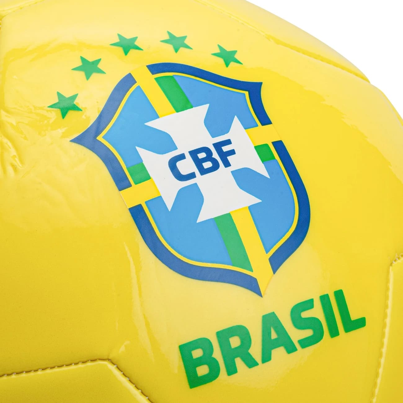 Bola de Futebol Seleção do Brasil CBF Escudo - Verde/Amarelo