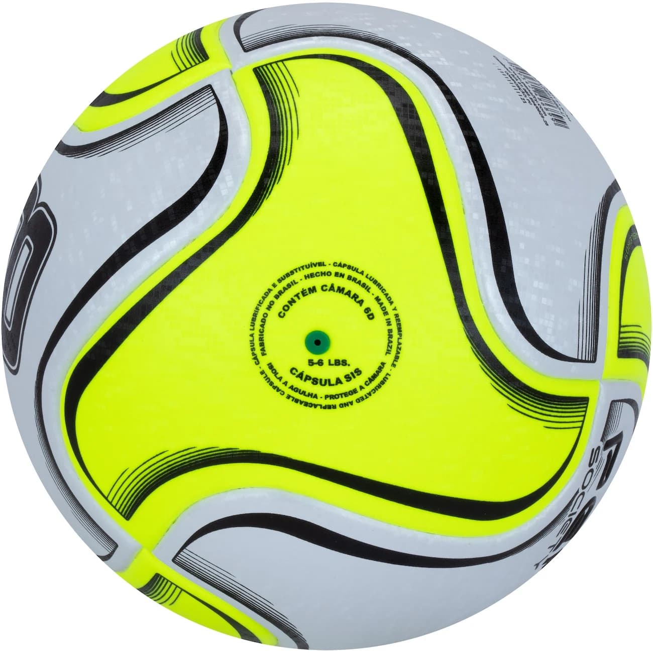 Bola Society Penalty 8 X - Branco/Amarelo