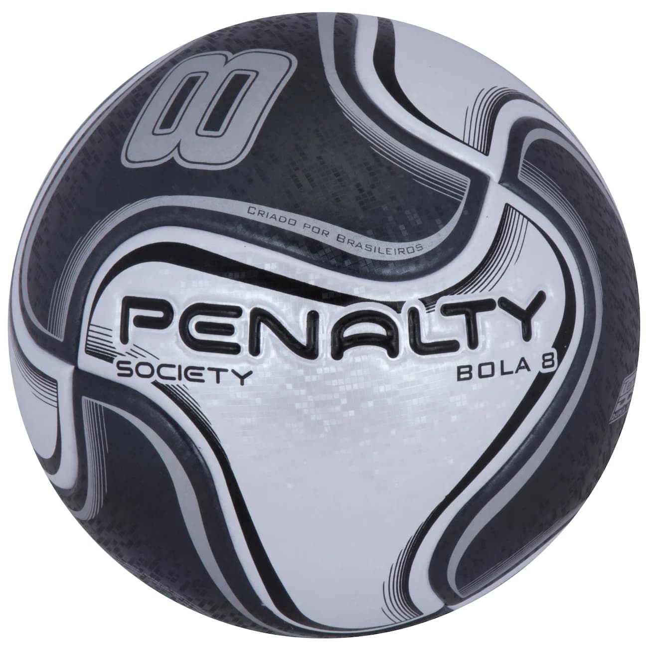 Bola Society Penalty 8 X - Branco/Preto