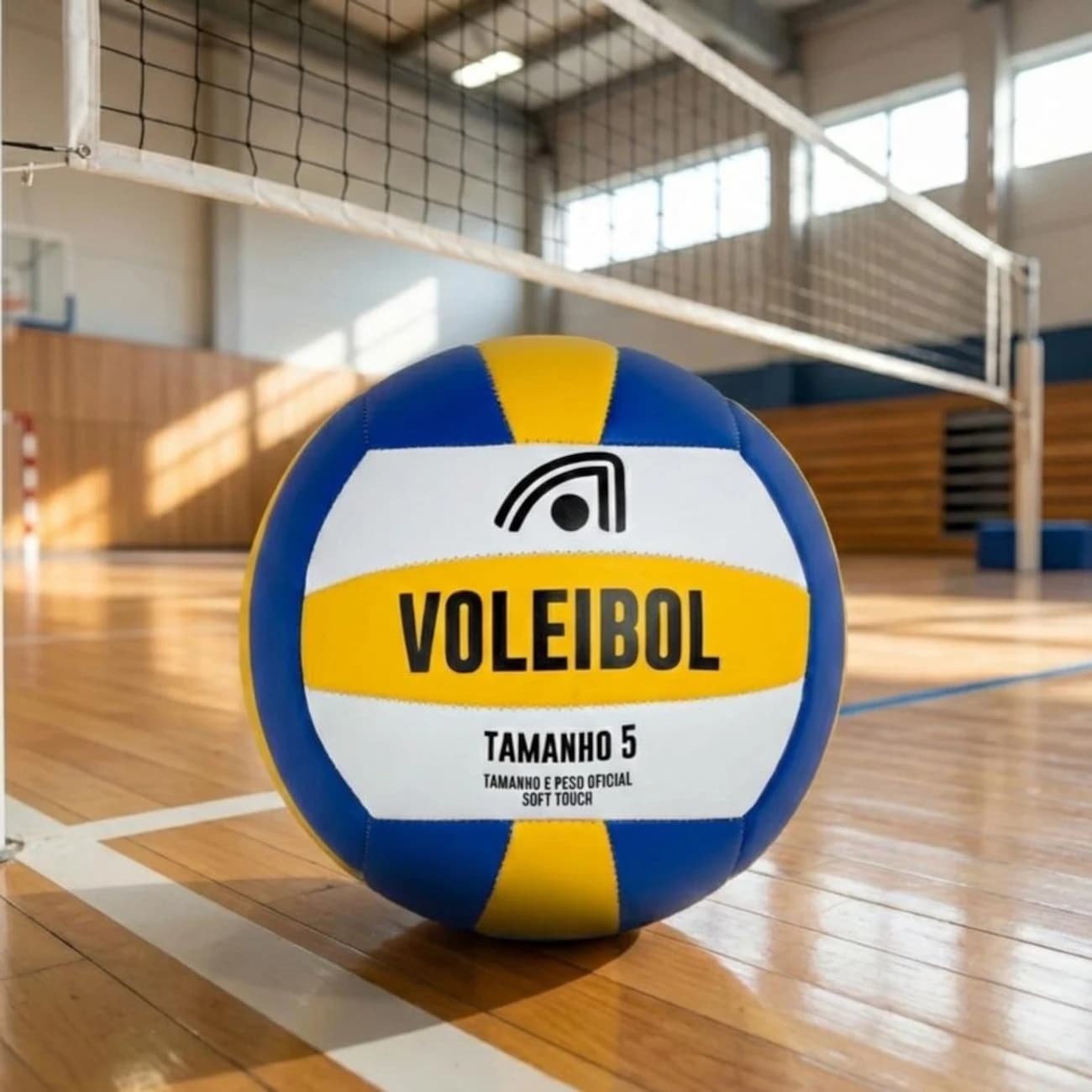 Bola de Volêi Adams Soft Touch - Amarelo/Azul