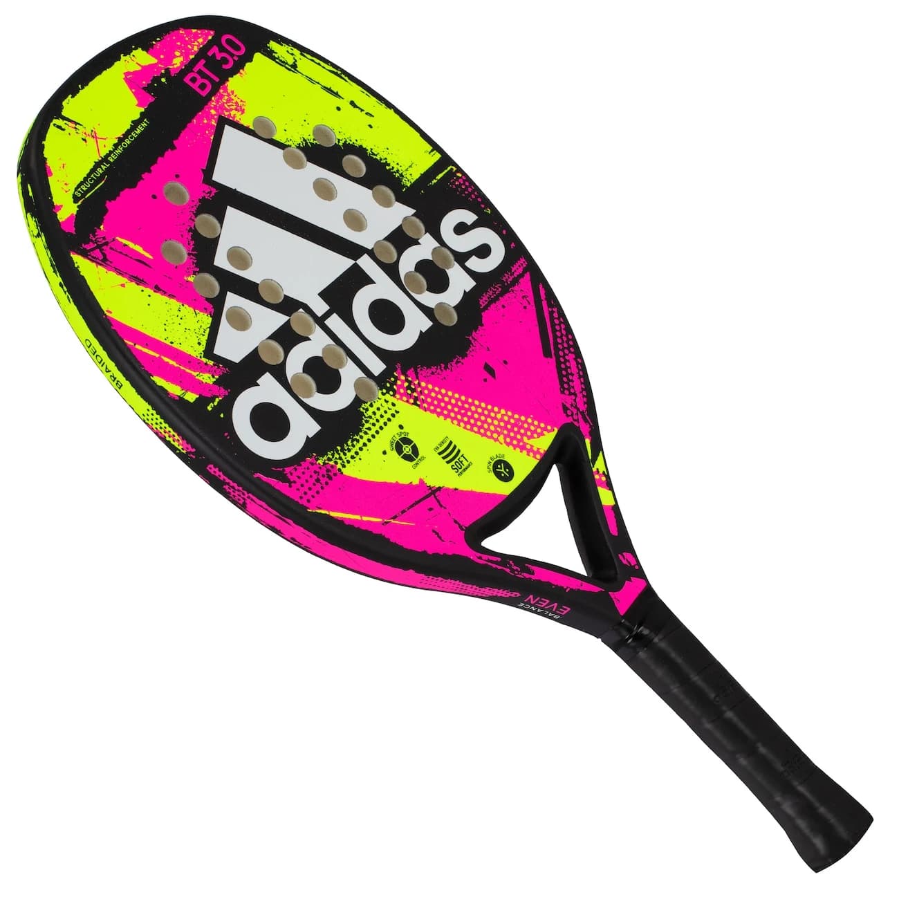 Raquete de Beach Tennis adidas BT 3.0 - Rosa/Amarelo