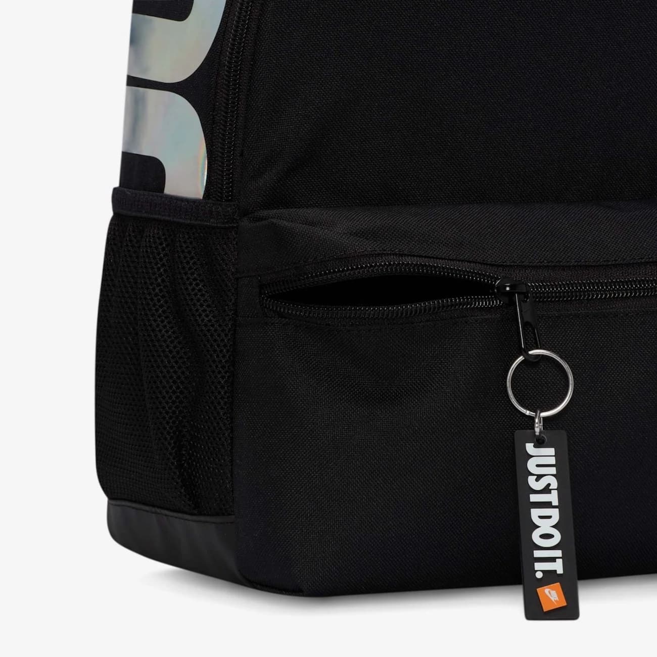 Mochila Infantil Nike Brasilia Mini JDI - Preto/Prata