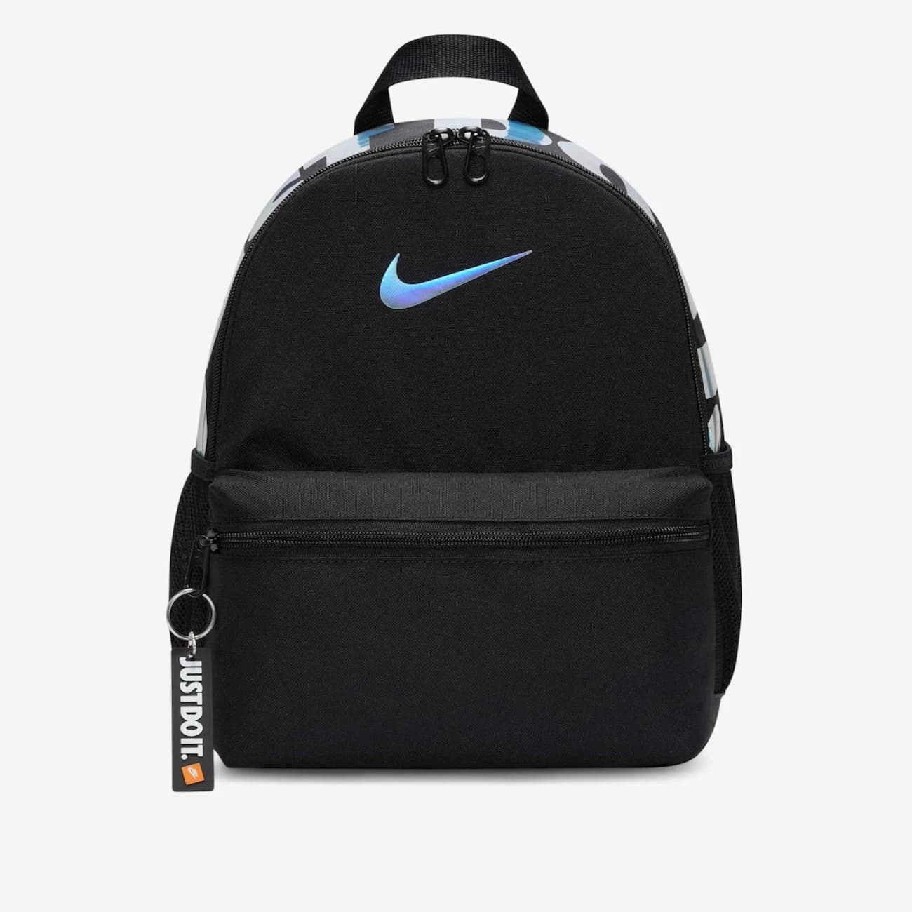 Mochila Infantil Nike Brasilia Mini JDI - Preto/Prata