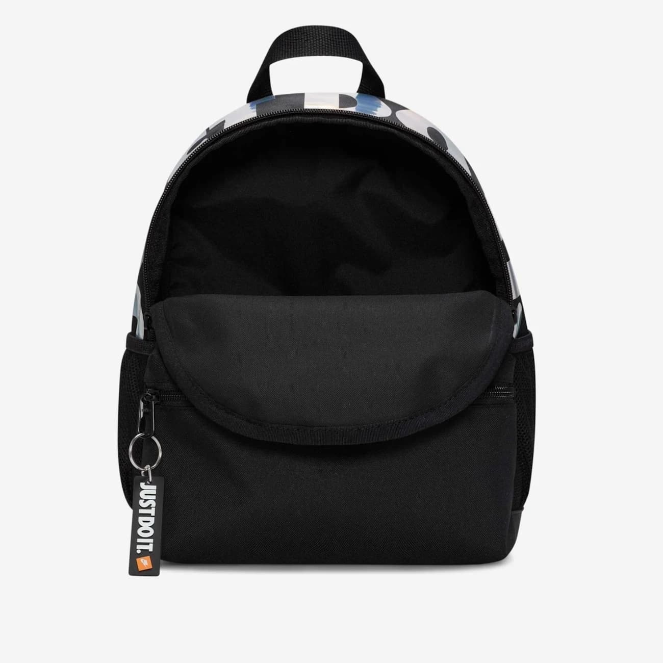 Mochila Infantil Nike Brasilia Mini JDI - Preto/Prata